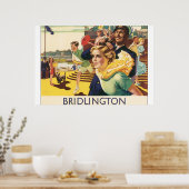 Bridlington_Vintage Travelポスターアートワーク ポスター (キッチン)
