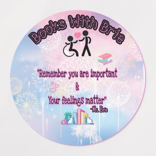 Brieシール付き本 ラベル (デザイン2)