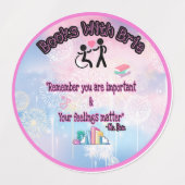 Brieシール付き本 ラベル (デザイン1)