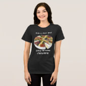 "Brie a Dear" Funny Charcuterie トライブレンドＴシャツ (正面全面)