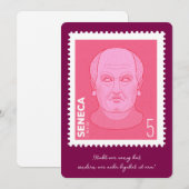 Briefmarke Seneca -   招待状 (正面/裏面)