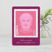 Briefmarke Seneca -   招待状 (スタンド正面)