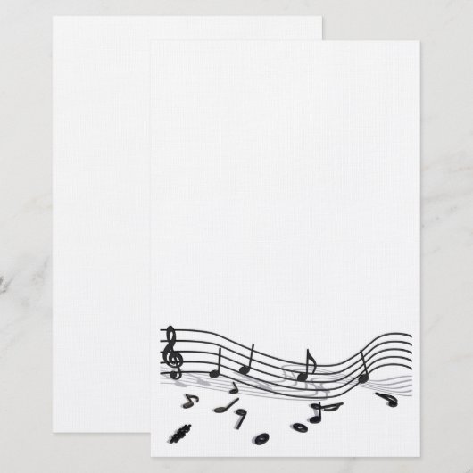 Briefpapier für Musikfreunde 便箋 (正面/裏面)