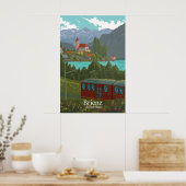 Brienz Switzerland Travel Poster ポスター (キッチン)
