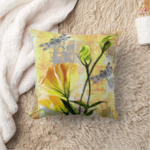 Brierの黄色バラそしてトンボ クッション (ブランケット)