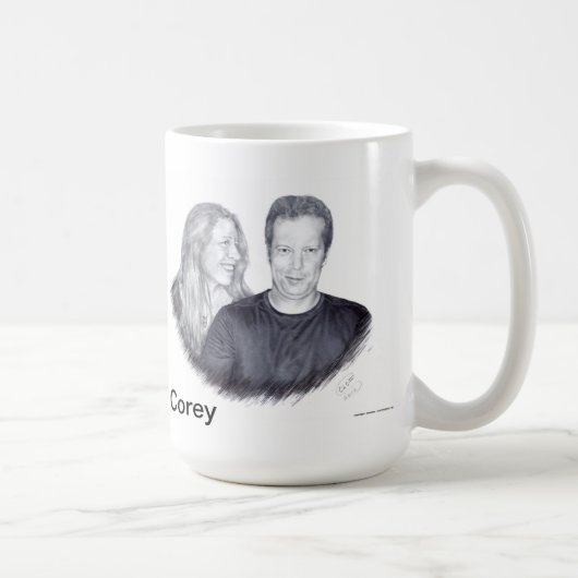 BrigetおよびCoreyのコーヒー・マグ コーヒーマグカップ (右)