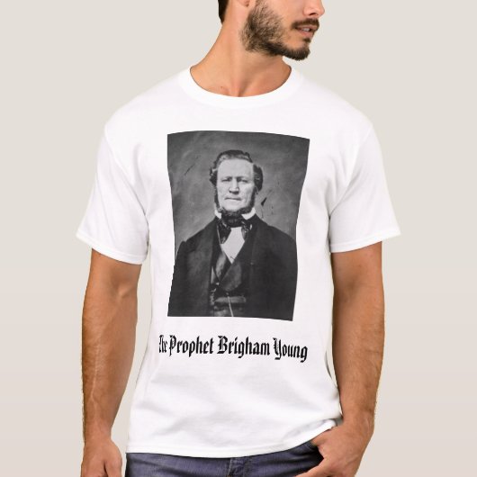 Brigham Youngの予言者Brigham Young Tシャツ (正面)