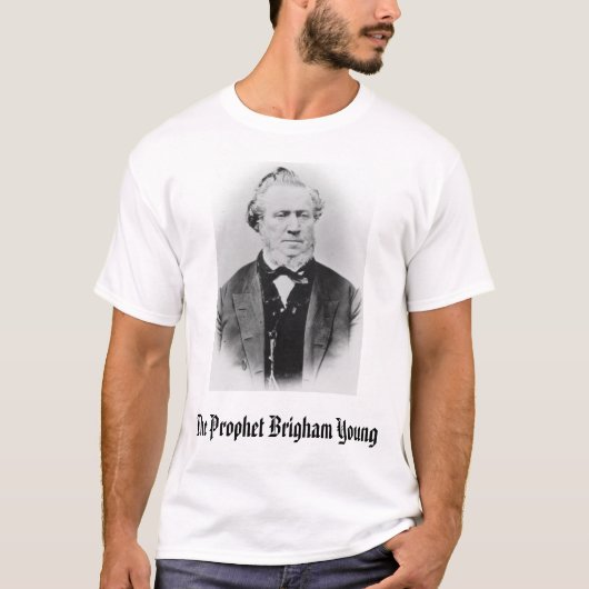Brigham Youngの予言者Brigham Young Tシャツ (正面)