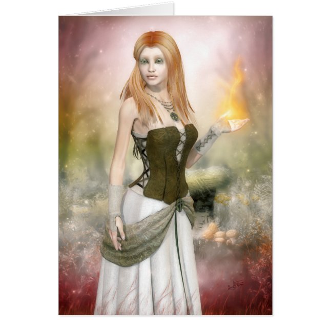 Brighidの挨拶またはメッセージカード (正面)