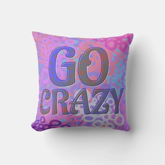 Brighly Colored Overlapping Circle クッション (正面)