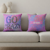 Brighly Colored Overlapping Circle クッション