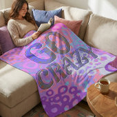 Brighly Colored Overlapping Circle フリースブランケット