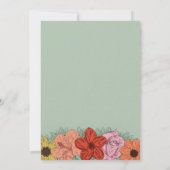 BrightとStorybookはっきりしたフローラ結婚の 招待状 (裏面)