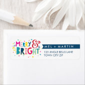 & BRIGHTメリーカラフルおもしろい休日住所 シール (インサイチュ)