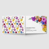 Bright & はっきりしたフローラお祝いLife Memorial ゲストブック (全面)