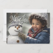 Bright メリー Your Holiday Photo シーズンカード (正面)