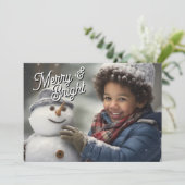 Bright メリー Your Holiday Photo シーズンカード (スタンド正面)