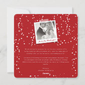 Bright 結婚した 8 Photo Collageのモダン結婚S シーズンカード (裏面)