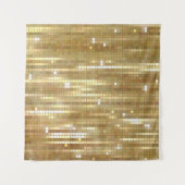 Bright abstract mosaic golden background with glos タペストリー (正面(横))
