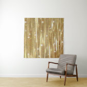 Bright abstract mosaic golden background with glos タペストリー (インサイチュ)