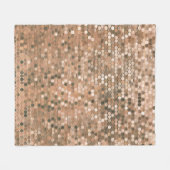 Bright abstract mosaic vintage background with glo フリースブランケット (正面(横))