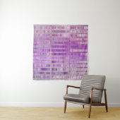 Bright abstract mosaic violet background with glos タペストリー (インサイチュ(横))