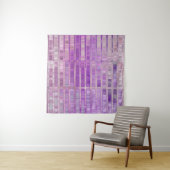 Bright abstract mosaic violet background with glos タペストリー (インサイチュ)