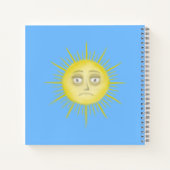 Bright Abstract Sun Art ノートブック (裏面)