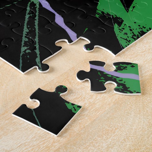 Bright Abstract Waves ジグソーパズル (側面)