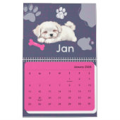 Bright & Adorable Puppy Art Calendar カレンダー (1月 2026)