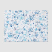 Bright Airy Blue Summer Floral Pattern 薄葉紙 (正面)
