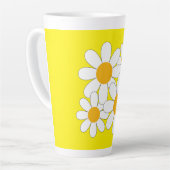Bright and Bold Daisy カフェラテマグ (左アングル)