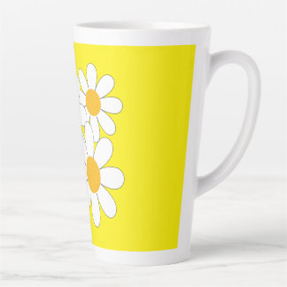 Bright and Bold Daisy カフェラテマグ
