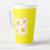 Bright and Bold Daisy カフェラテマグ (左アングル)