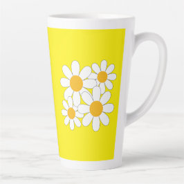Bright and Bold Daisy カフェラテマグ