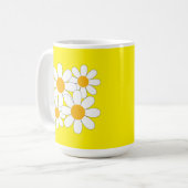 Bright and Bold Daisy コーヒーマグカップ (正面左)