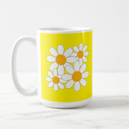 Bright and Bold Daisy コーヒーマグカップ