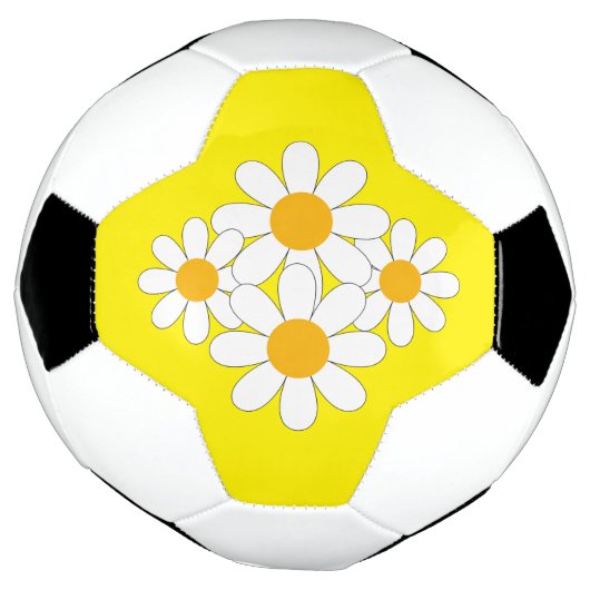 Bright and Bold Daisy サッカーボール (回転)