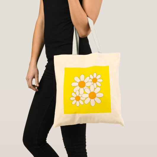Bright and Bold Daisy トートバッグ (正面(商品))
