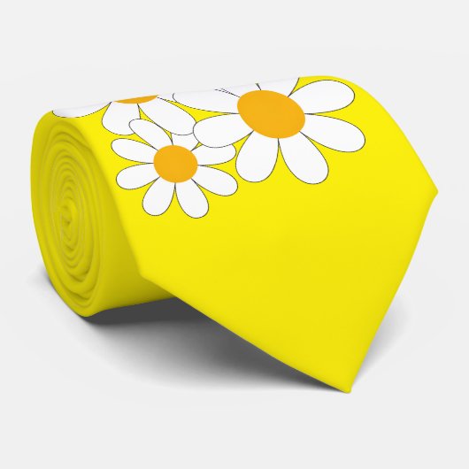 Bright and Bold Daisy ネクタイ (ロール)