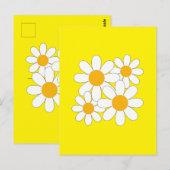 Bright and Bold Daisy ポストカード (正面/裏面)