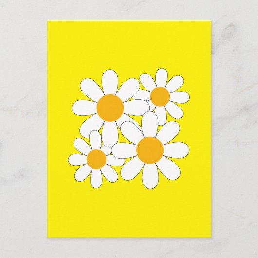 Bright and Bold Daisy ポストカード (正面)