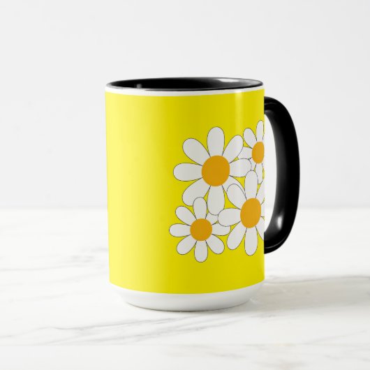 Bright and Bold Daisy マグカップ (正面右)