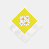 Bright and Bold Daisy 縁ありカクテルナプキン (角)