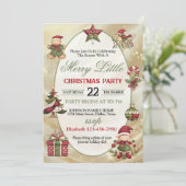 Bright and Colorful Christmas Party Invitation 招待状 (スタンド正面)