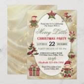 Bright and Colorful Christmas Party Invitation 招待状 (正面/裏面)