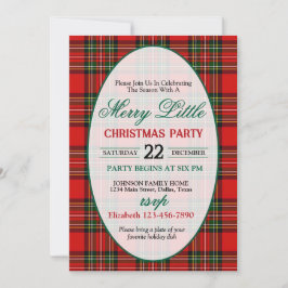 Bright and Colorful Christmas Party Invitation 招待状