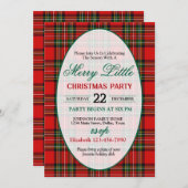 Bright and Colorful Christmas Party Invitation 招待状 (正面/裏面)