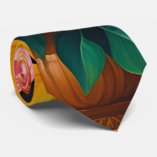 Bright and colorful roses ネクタイ (ロール)