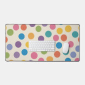 Bright and Fun Abstract Hexagon Design デスクマット (キーボード&マウス)